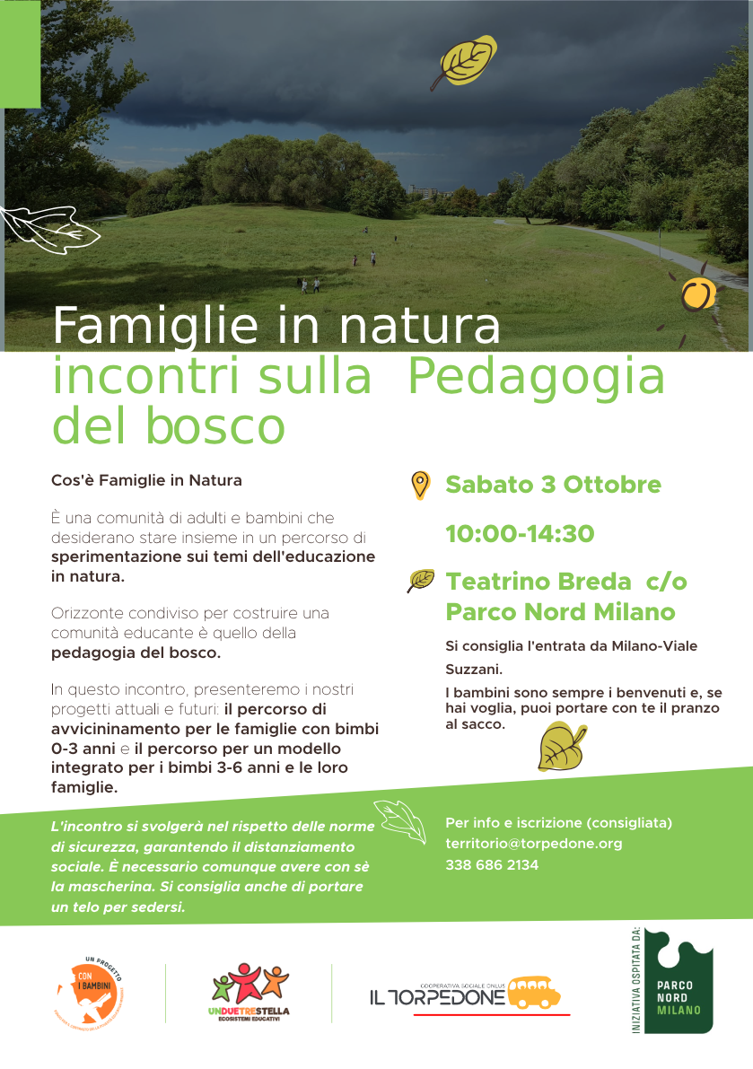 Famiglie in natura – incontri sulla pedagogia del bosco – PARCO NORD MILANO