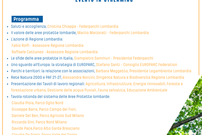 Forum Parchi Lombardia: strategia di sviluppo  e valorizzazione delle aree protette
