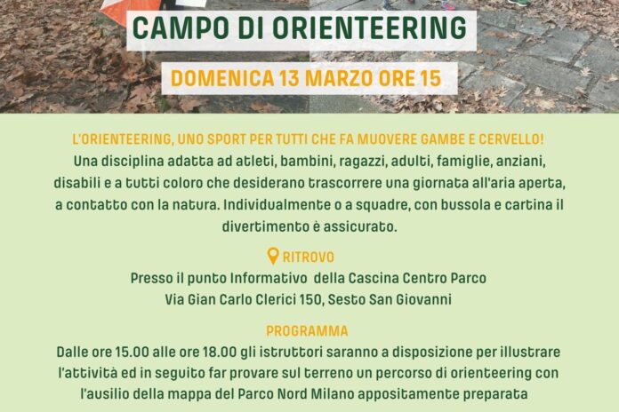 Domenica 13 marzo: Campo di orienteering