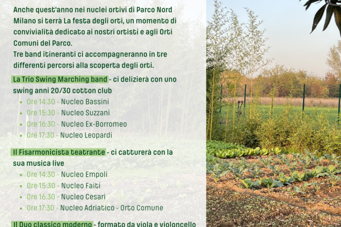 Domenica 28 maggio: Festa degli orti
