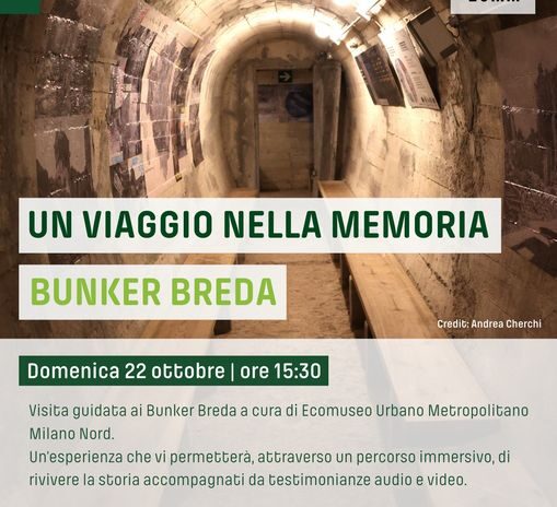 Sabato 21 ottobre: visite ai bunker Breda