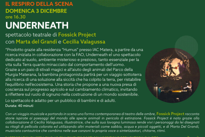 Domenica 3 dicembre: Underneath – spettacolo teatrale