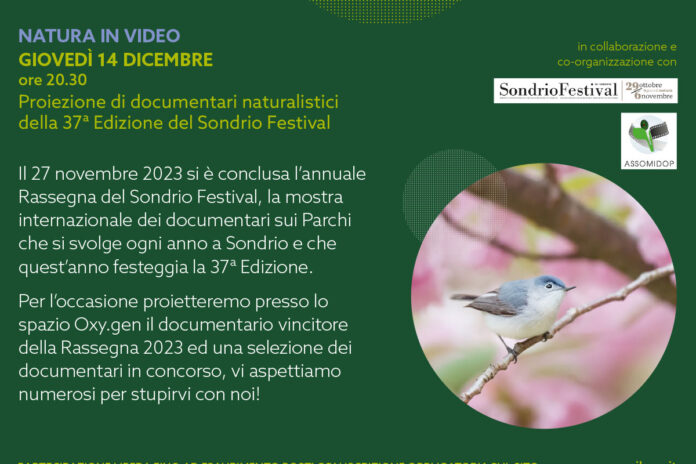Giovedì 14 dicembre: Natura in video – documentari naturalistici