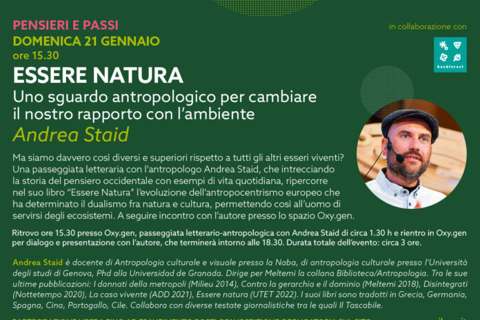 Domenica 21 gennaio: Essere natura