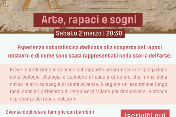Sabato 2 marzo: Arte, rapaci e sogni