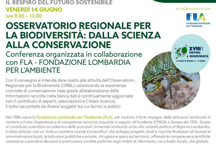 Venerdì 14 giugno: Osservatorio regionale per la biodiversità