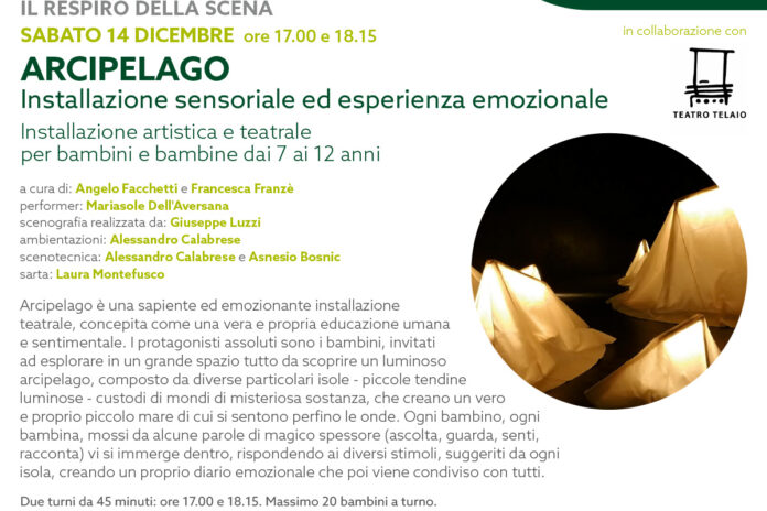 Sabato 14 dicembre: Arcipelago