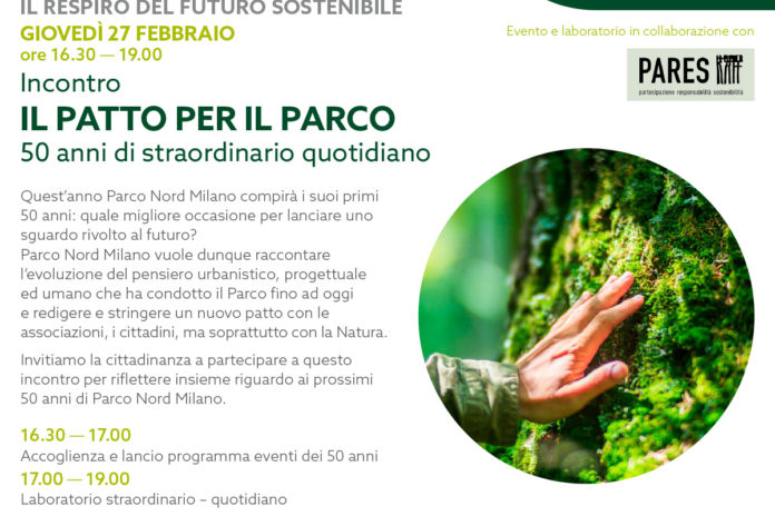 Giovedì 27 febbraio: Il Patto per il Parco