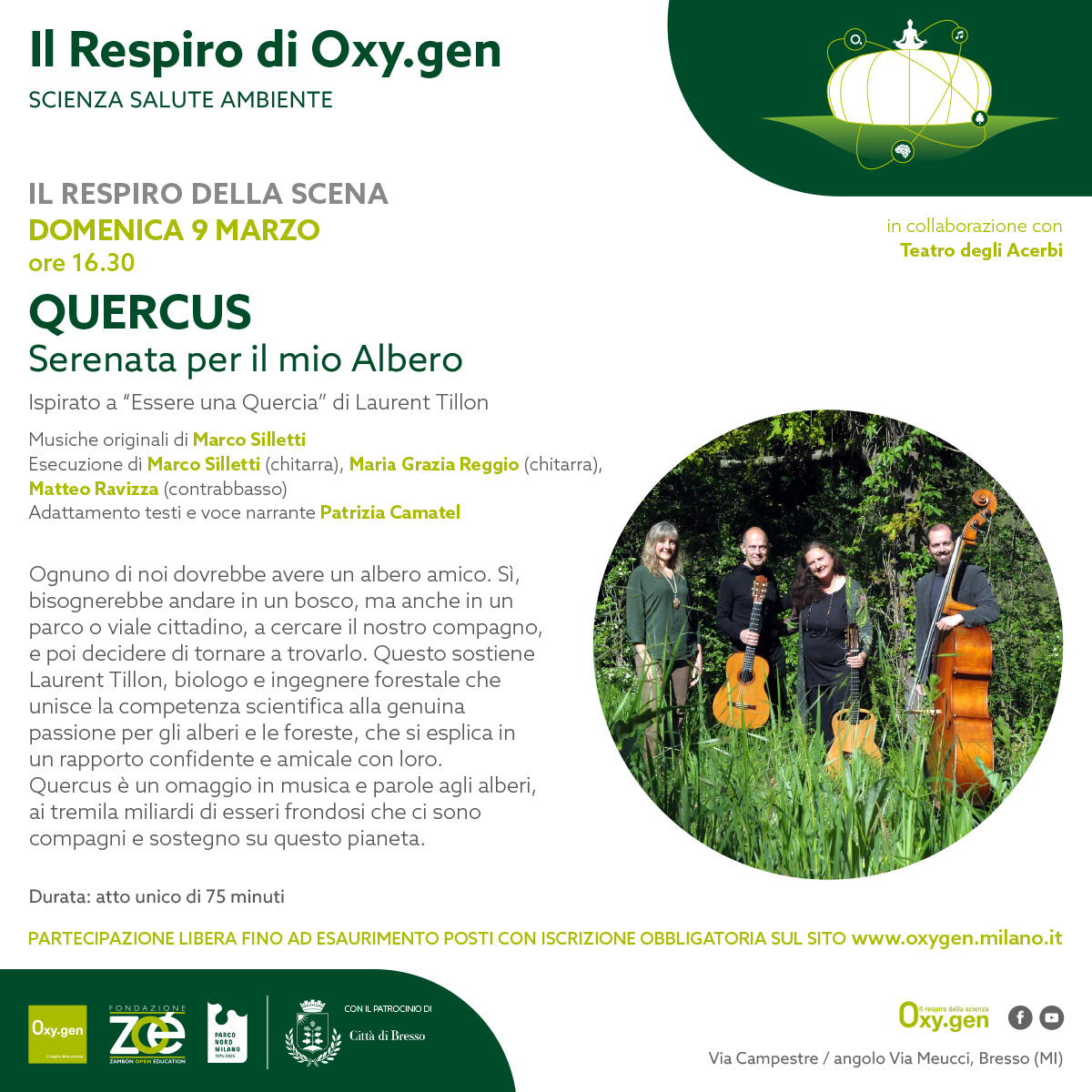 Locandina Quercus @ Oxy.gen