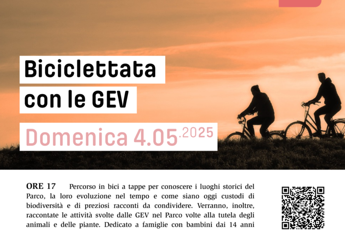 Domenica 4 maggio: Biciclettata con le GEV
