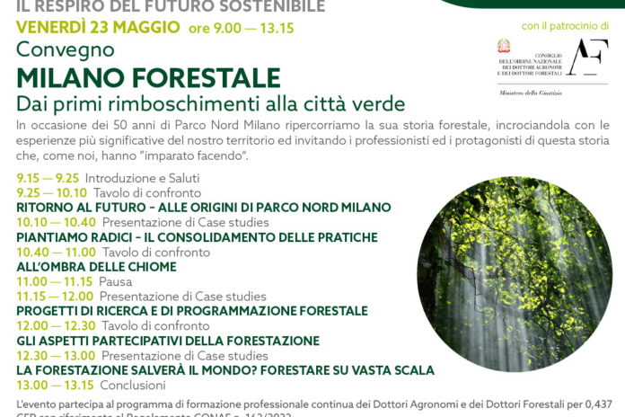 Venerdì 23 maggio: Milano forestale