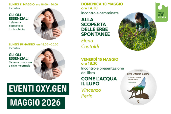 EVENTI OXY.GEN MAGGIO 2026