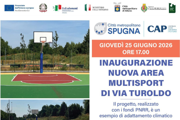 Inaugurazione nuova area multisport di Via Turoldo